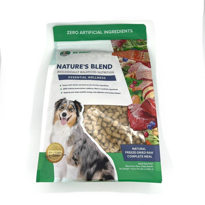 Dr. Marty freeze dried dog food bag