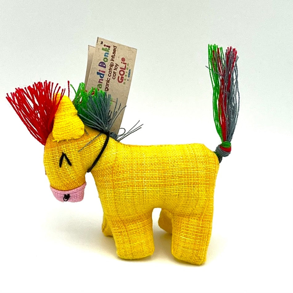 yellow donkey stuffed toy