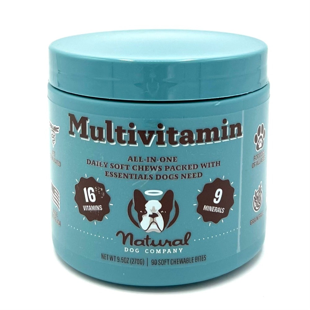 Natural Dog Multi vitamin bottle