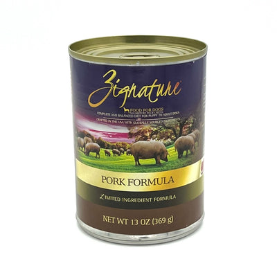 Zignature canned pork