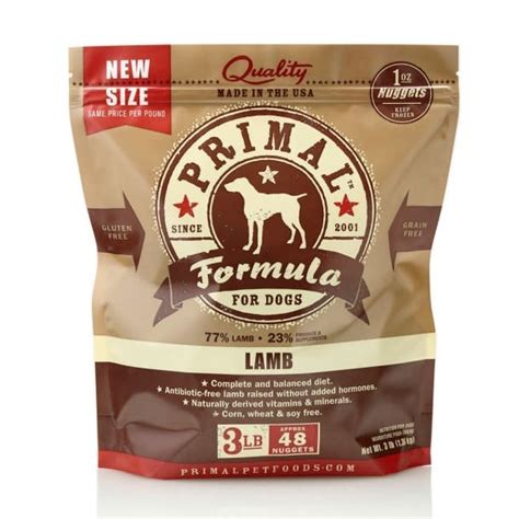 Primal lamb formula for dogs