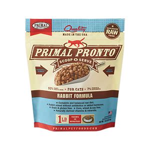 Primal Pronto rabbit formula for cats