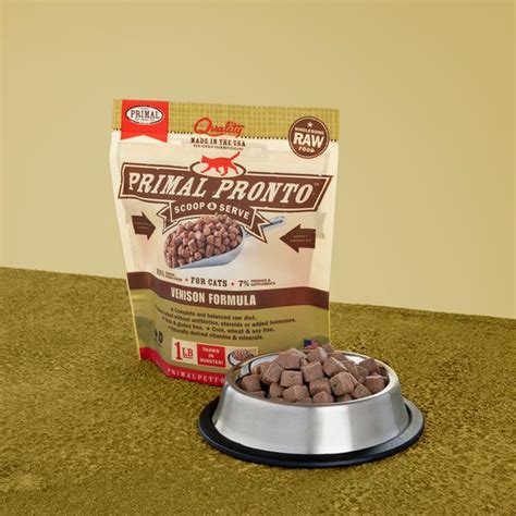 Primal venison formula cat food