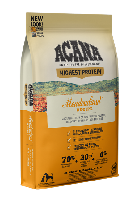 Acana Meadowland recipe dry dog food