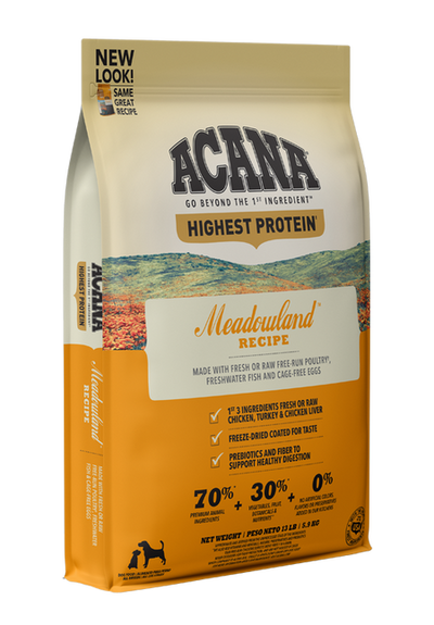 Acana Meadowland recipe dry dog food