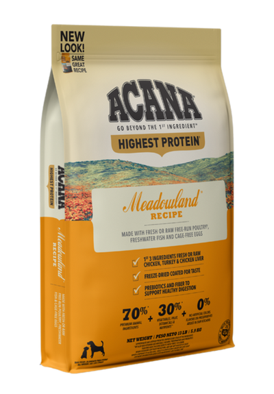 Acana Meadowland recipe dry dog food