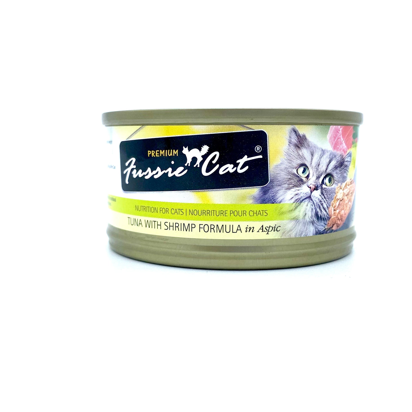 Fussie Cat Tuna & Shrimp Case 2.8oz Can