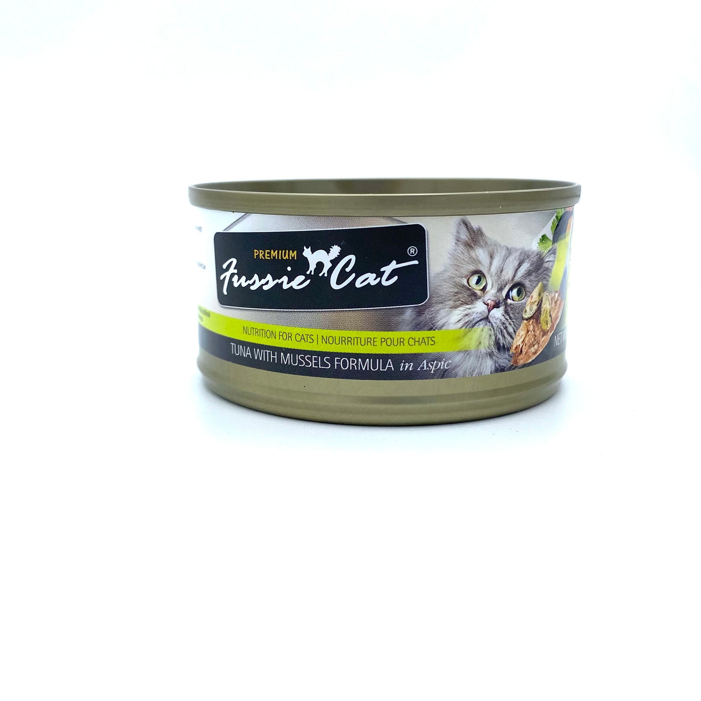 Fussie Cat Tuna with Mussels in Aspic 2.8oz