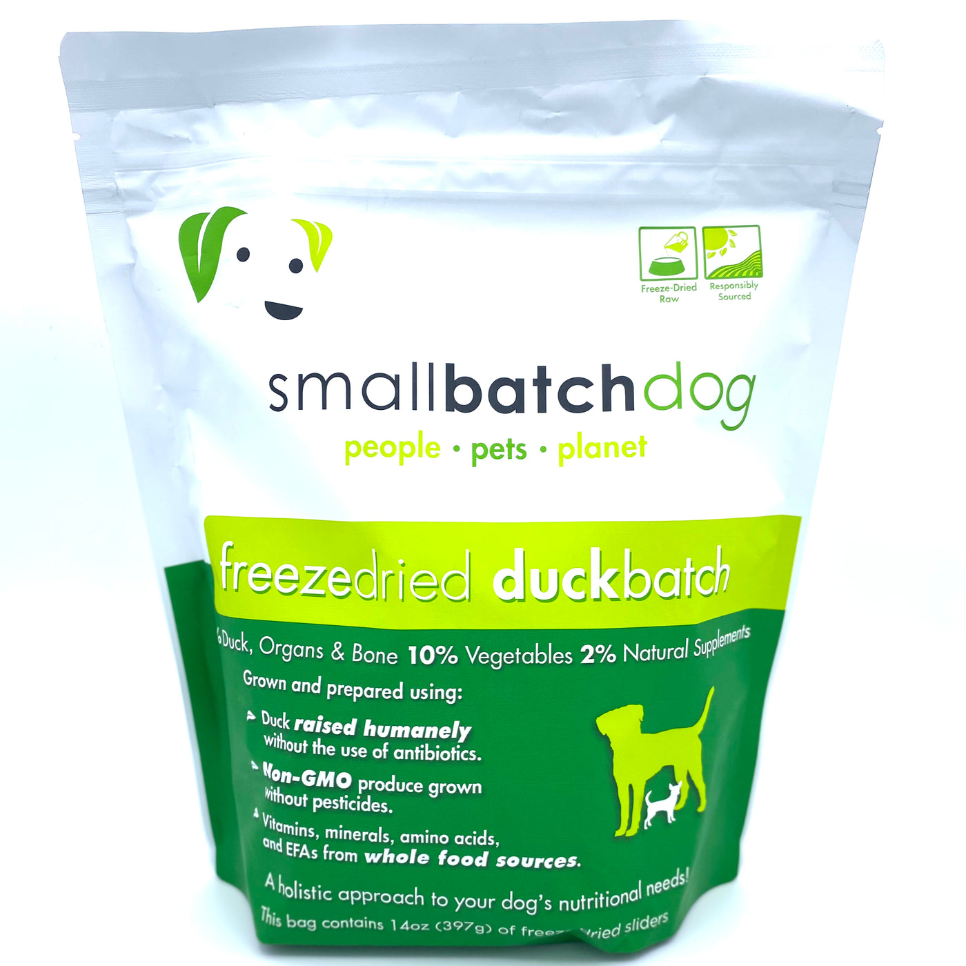 Small Batch Duck Batch Freeze Dried Dog Food 14 oz