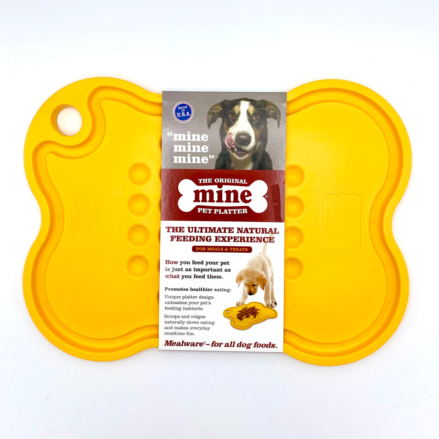 Mine Pet Platter LG Goldenrod