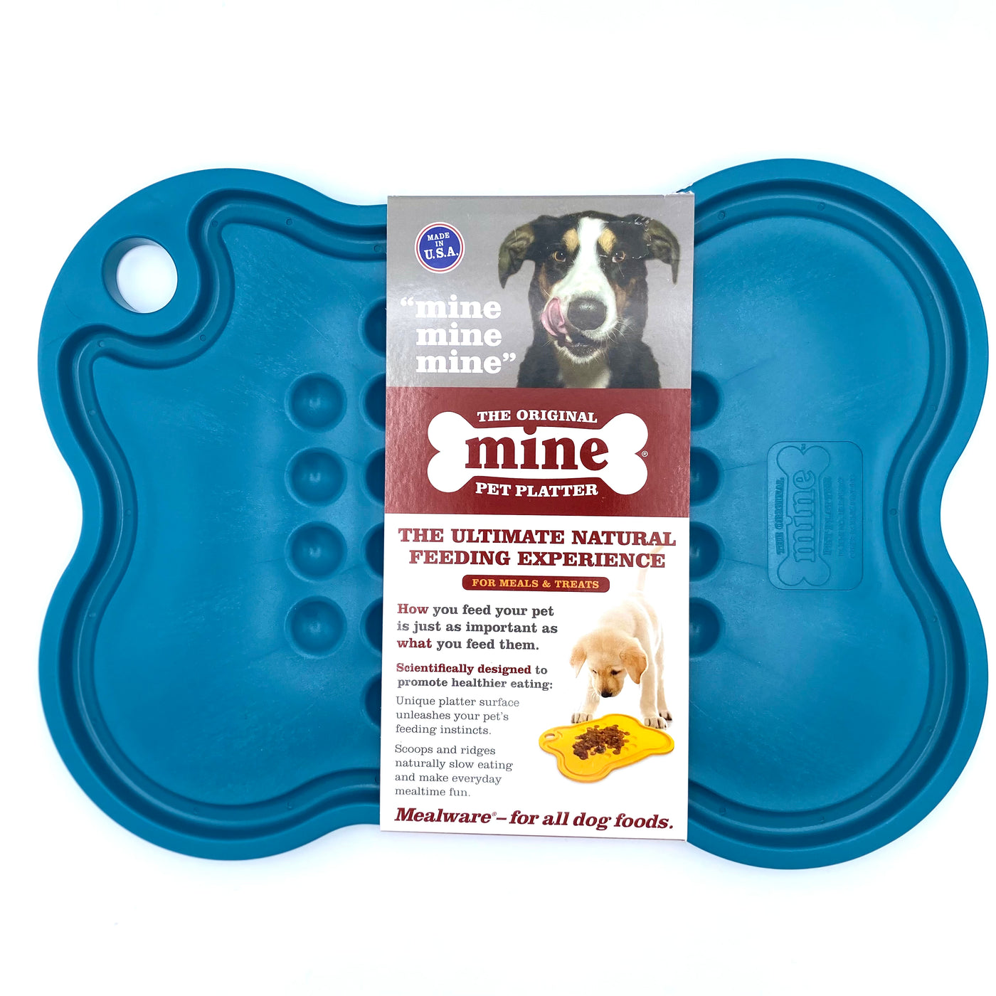 Mine Pet Platter LG Teal