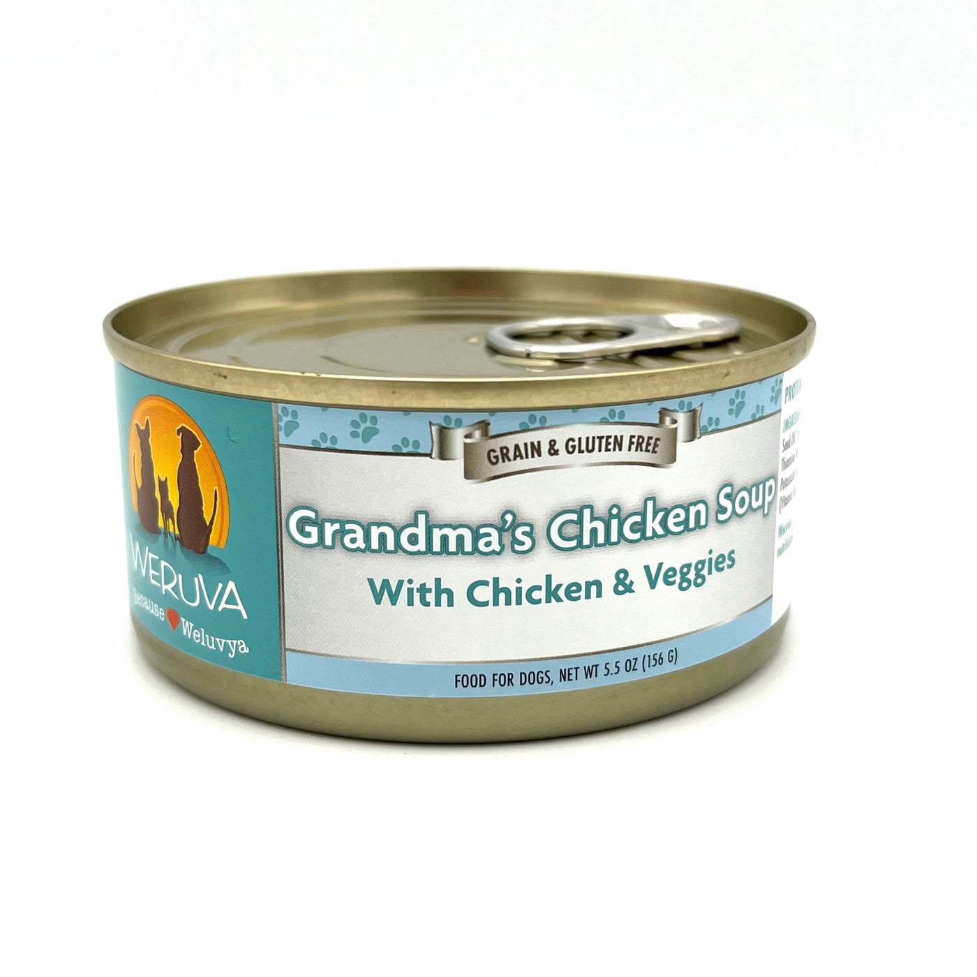 Weruva Original Canned Dog Food Grandma's Chicken Soup 5.5 oz