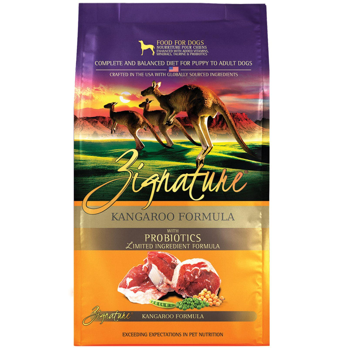 Zignature Kangaroo 25 pound bag of dry dog food