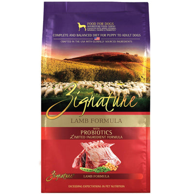 Zignature lamb 25 pound bag of dry dog food