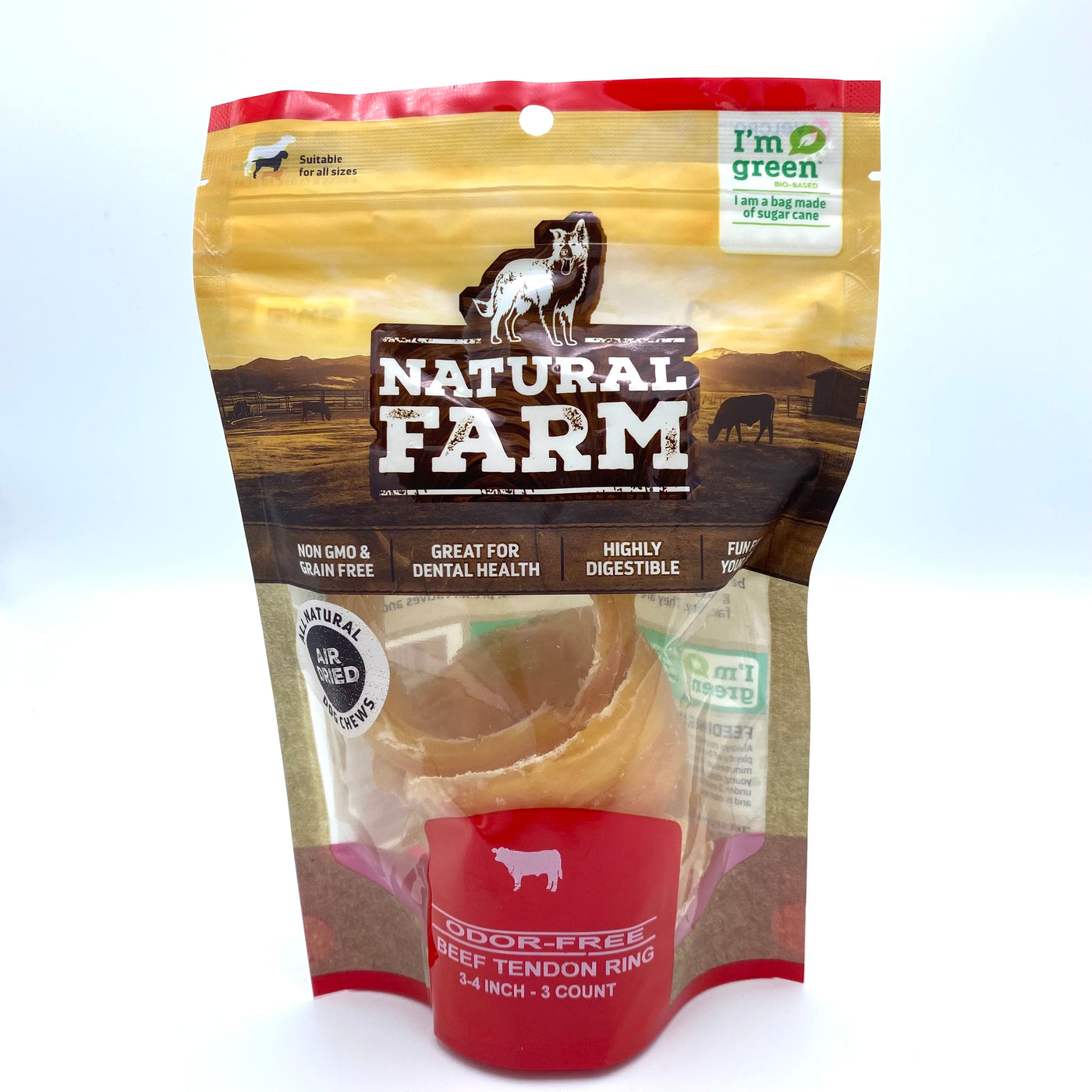 Natural Farm beef tendon ring bag